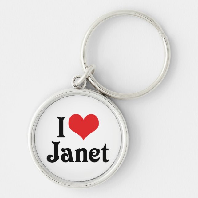 Chaveiro Eu Amo Janet (Frente)