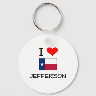 Chaveiro Eu amo Jefferson Texas
