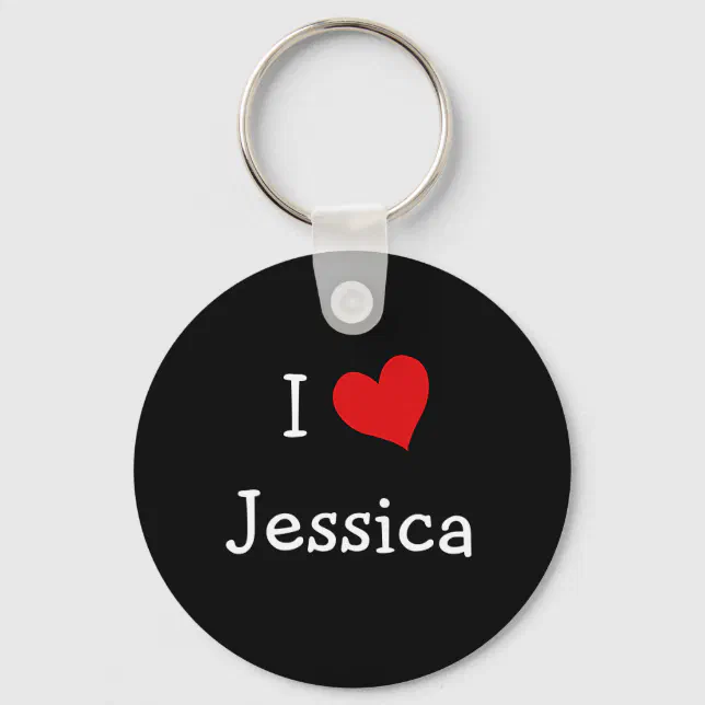 Chaveiro Eu Amo Jessica | Zazzle Brasil