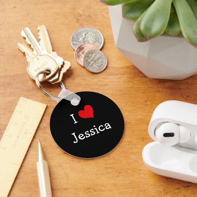 Chaveiro Eu Amo Jessica | Zazzle Brasil