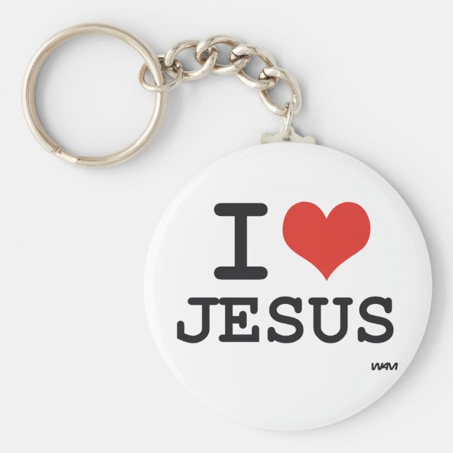 Chaveiro Eu amo Jesus (Frente)