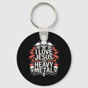 Chaveiro Eu Amo Jesus E Heavy Metal _7