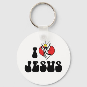 Chaveiro Eu Amo Jesus Pingente de Chave