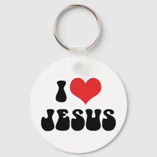Chaveiro Eu Amo Jesus Pingente de Chave