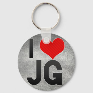 Chaveiro Eu amo JG