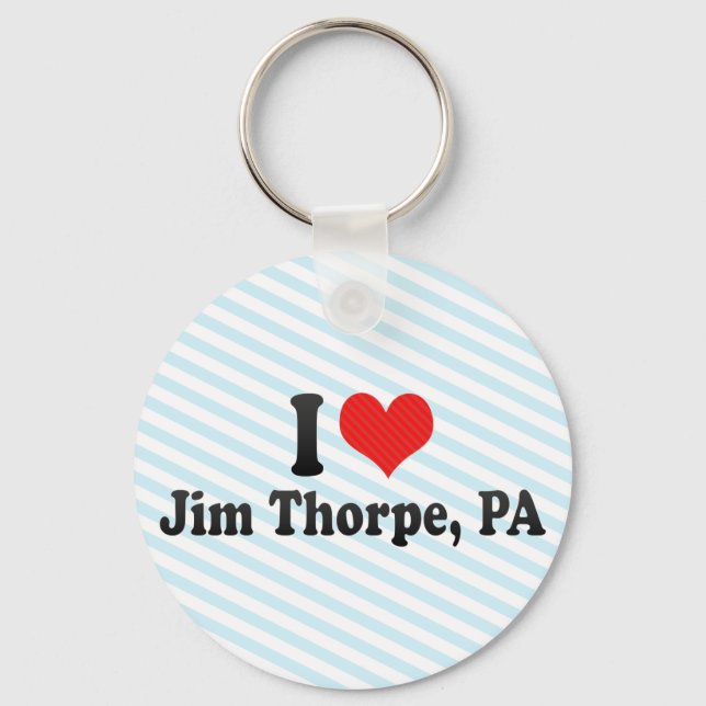 Chaveiro Eu Amo Jim Thorpe, PA (Frente)
