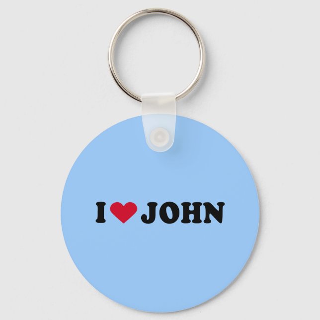 CHAVEIRO EU AMO JOHN (Frente)