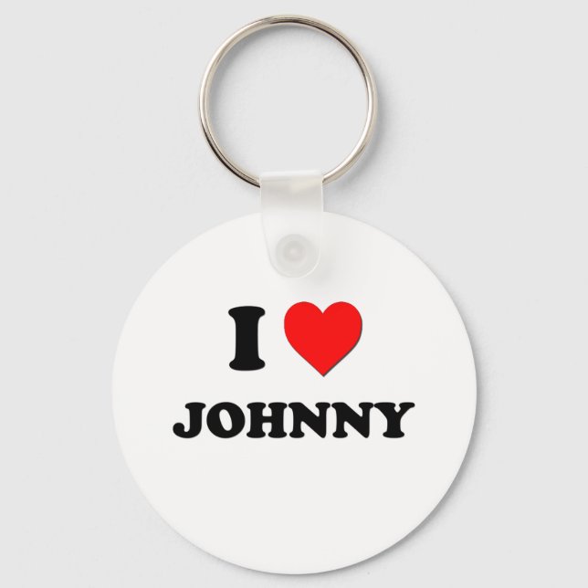 Chaveiro Eu amo Johnny (Frente)