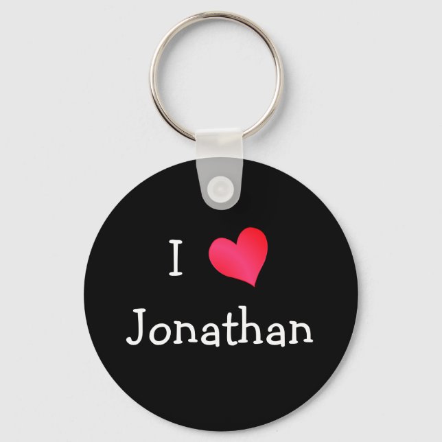 Chaveiro Eu amo Jonathan (Frente)