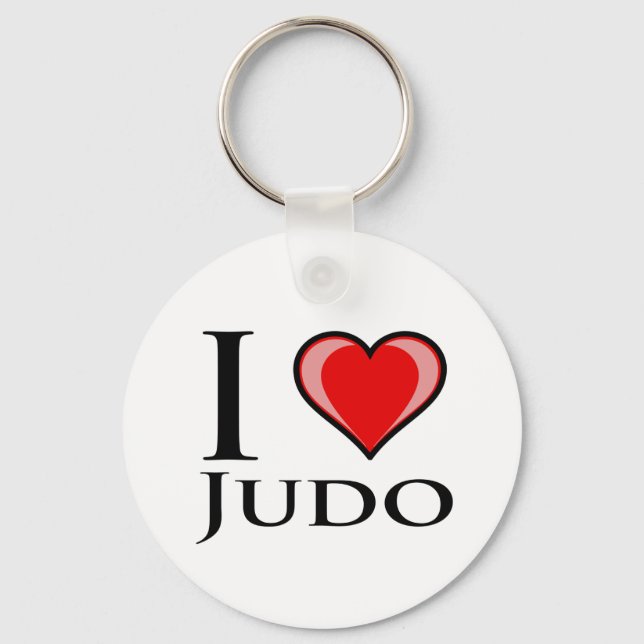 Chaveiro Eu Amo Judo (Frente)