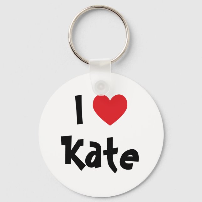 Chaveiro Eu Amo Kate Pingente de Chaves (Frente)