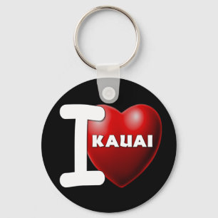 Chaveiro Eu amo Kauai, Havaí