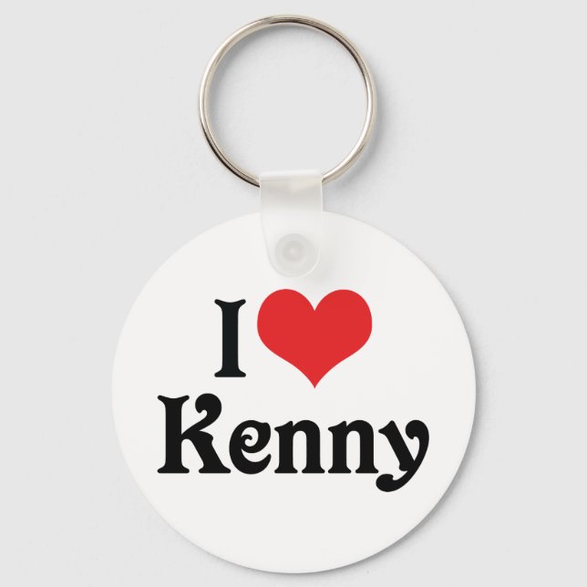Chaveiro Eu Amo Kenny (Frente)