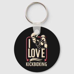 Chaveiro Eu Amo Kick-boxing Boxe Amor Kickboxer Kickboxin
