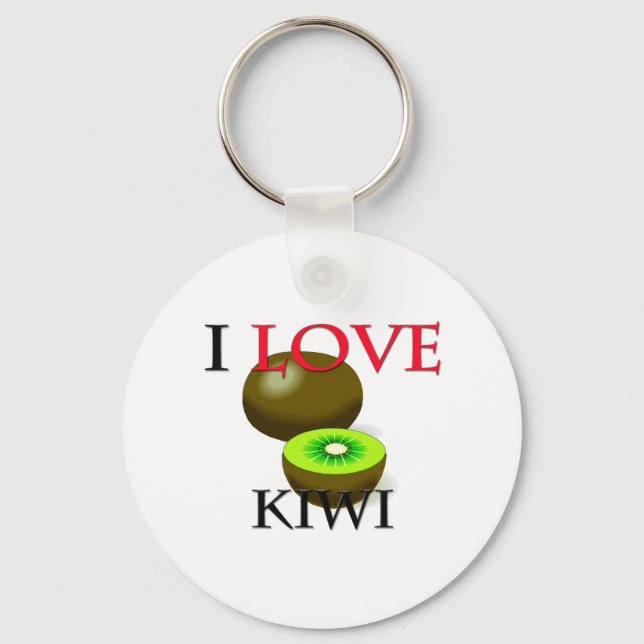 Chaveiro Eu amo Kiwi (Frente)