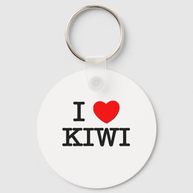 Chaveiro Eu Amo KIWI ( comida ) (Frente)