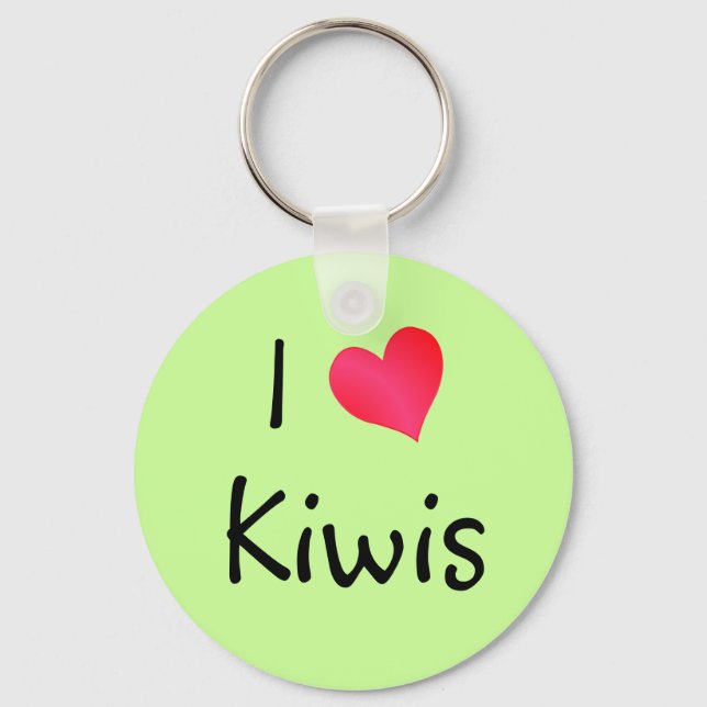 Chaveiro Eu Amo Kiwis (Frente)
