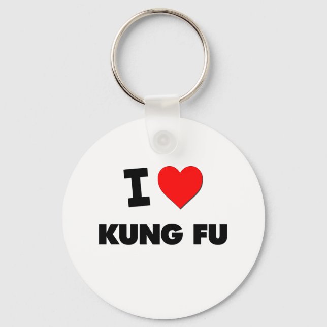 Chaveiro Eu Amo Kung Fu (Frente)