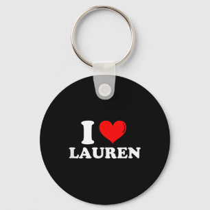 Chaveiro Eu Amo Lauren I Heart Lauren Nome Lauren Jok