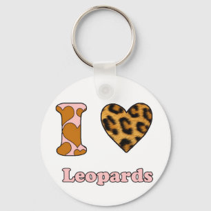 Chaveiro Eu amo Leopardos