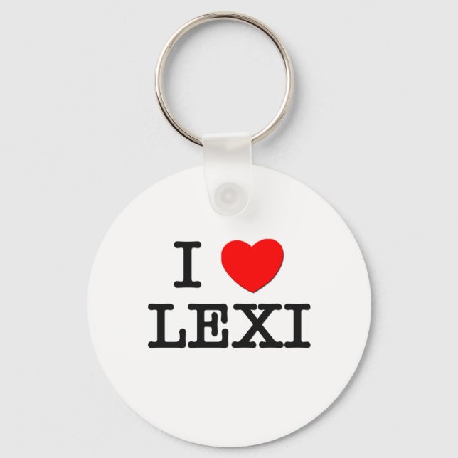 Chaveiro Eu Amo Lexi (Frente)