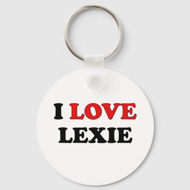 Chaveiro Eu Amo Lexie (Frente)