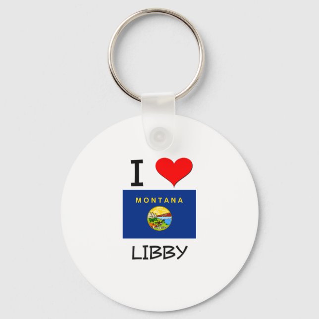 Chaveiro Eu Amo Libby Montana (Frente)