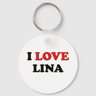 Chaveiro Eu amo Lina