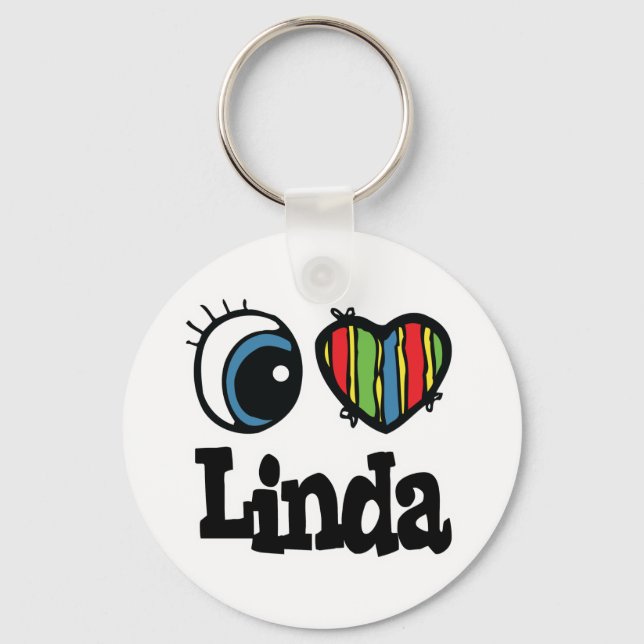 Chaveiro Eu Amo Linda (Frente)