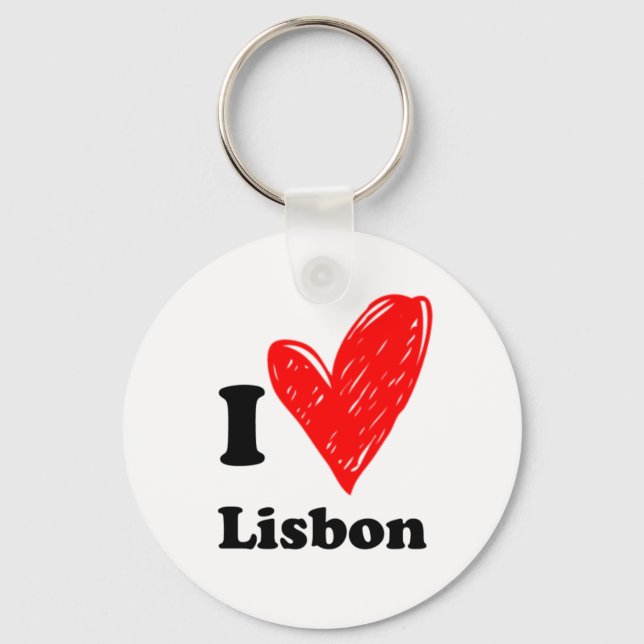 Chaveiro Eu amo Lisboa (Frente)