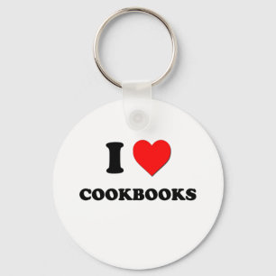 Chaveiro Eu amo livros de receitas