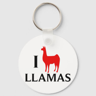 Chaveiro Eu Amo Llamas