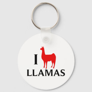 Chaveiro Eu Amo Llamas