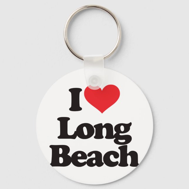 Chaveiro Eu Amo Long Beach (Frente)