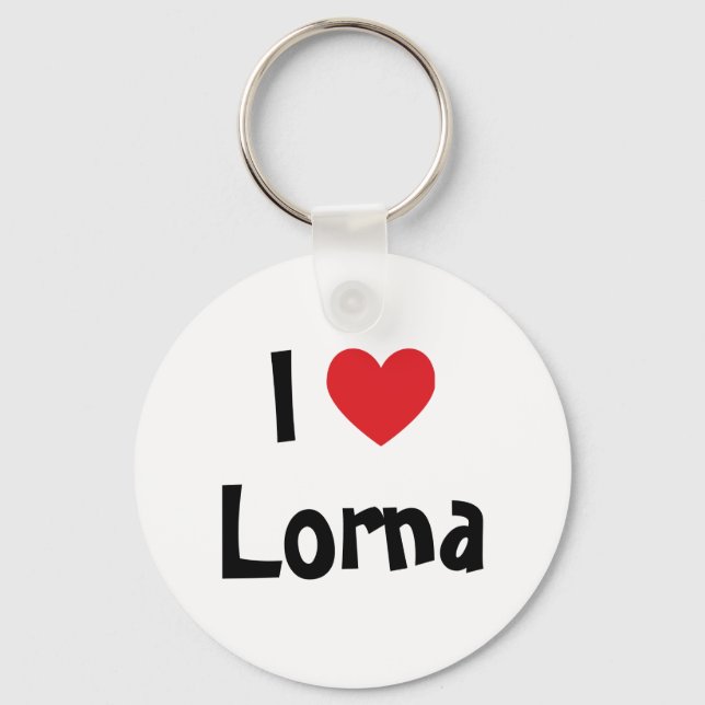 Chaveiro Eu Amo Lorna (Frente)