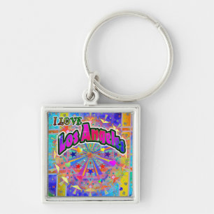 Chaveiro EU AMO Los Angeles Pulseira de Unidade Cósmica