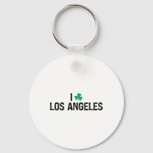 Chaveiro Eu Amo Los Angeles Trevo de Shamrock St. Patrick's