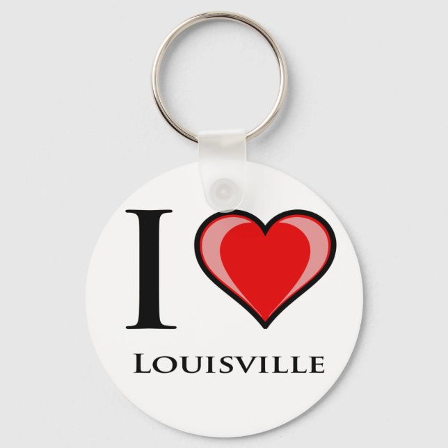 Chaveiro Eu Amo Louisville (Frente)