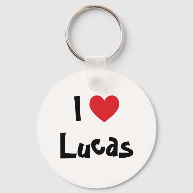 Chaveiro Eu Amo Lucas (Frente)