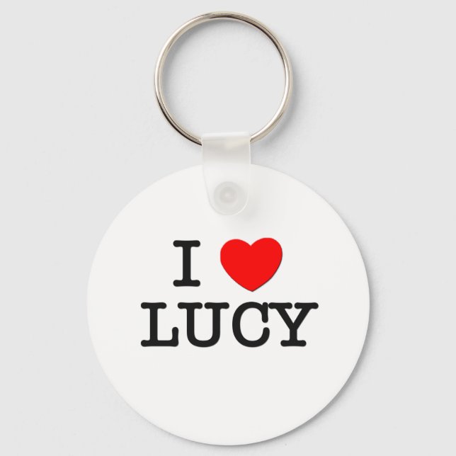 Chaveiro Eu Amo Lucy (Frente)