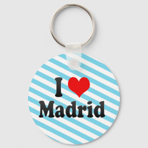 Chaveiro Eu amo Madrid, espanha. Mim Encanta Madrid,