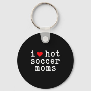 Chaveiro Eu Amo Mães de Futebol Quentes Camiseta engraçada