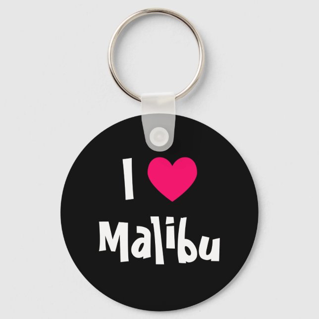 Chaveiro Eu Amo Malibu (Frente)