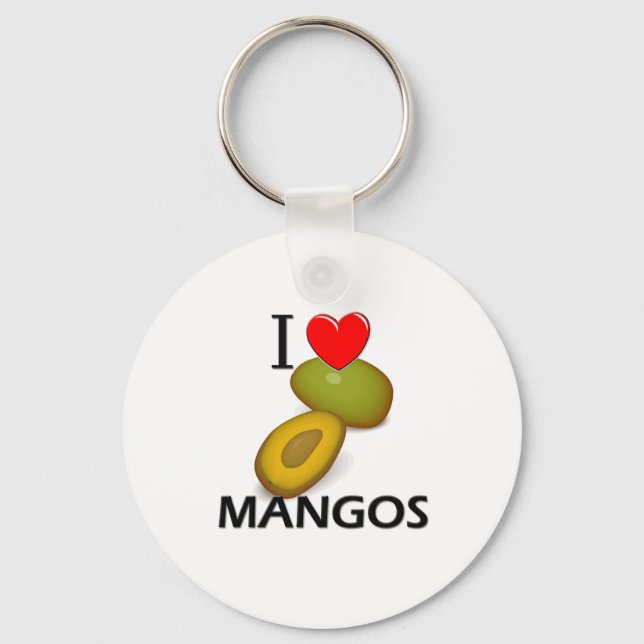 Chaveiro Eu Amo Mangos (Frente)