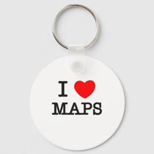 Chaveiro Eu amo mapas