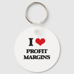 Chaveiro Eu amo margens de benefício
