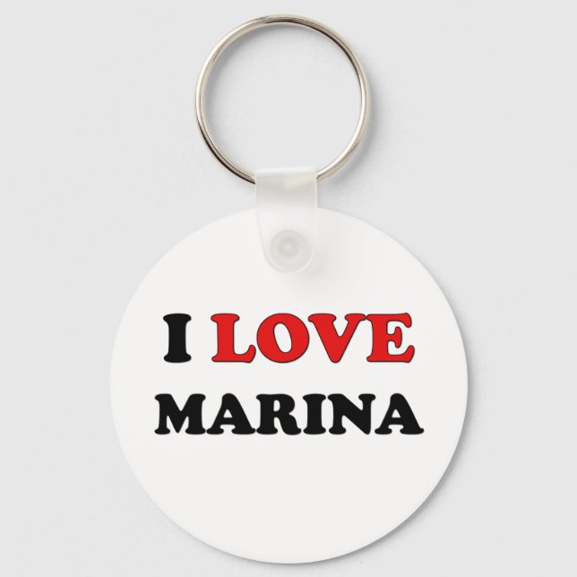 Chaveiro Eu Amo Marina (Frente)