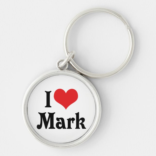 Chaveiro Eu Amo Mark (Frente)
