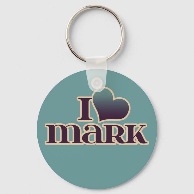 Chaveiro Eu Amo Mark (Frente)
