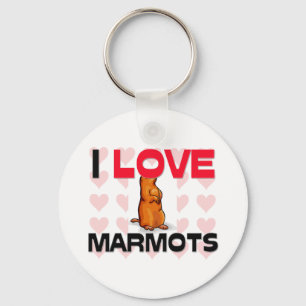 Chaveiro Eu amo marmota